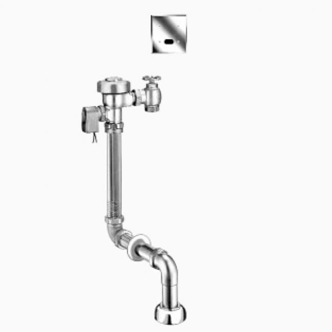 SLOAN 3771620 153-1.6 2-10 3/4 LDIM DFB ESS 1.6 GPF REAR SPUD SINGLE FLUSH CONCEALED SENSOR HARDWIRED WATER CLOSET FLUSHOMETER WITH ELECTRICAL OVERRIDE AND DUAL-FILTERED FIXED BYPASS DIAPHRAGM - ROUGH BRASS