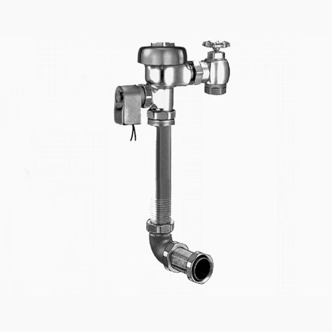 SLOAN 3778101 603-1.6 DFB ES 24V 1.6 GPF REAR SPUD SINGLE FLUSH CONCEALED SOLENOID HARDWIRED WATER CLOSET PWT FLUSHOMETER WITH DUAL-FILTERED FIXED BYPASS DIAPHRAGM - ROUGH BRASS