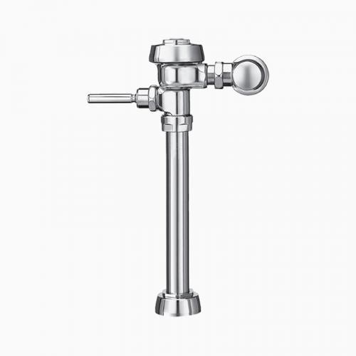 SLOAN 3910201 ROYAL 113 TP YO 3.5 GPF TOP SPUD SINGLE FLUSH EXPOSED MANUAL WATER CLOSET FLUSHOMETER WITH TRAP PRIMER OUTLET TUBE AND ANGLE STOP BUMPER - POLISHED CHROME