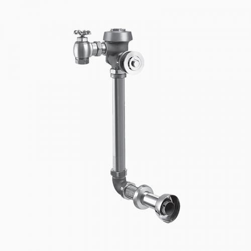 SLOAN 3911589 ROYAL 154 9 3/4 LDIM L3 WB 3.5 GPF REAR SPUD SINGLE FLUSH CONCEALED MANUAL WATER CLOSET FLUSHOMETER WITH 3 INCH METAL OSCILLATING PUSH BUTTON - ROUGH BRASS
