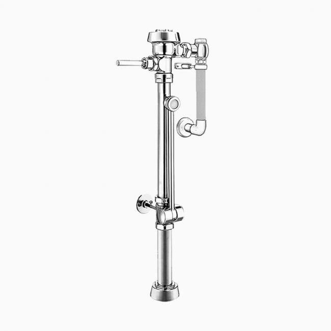 SLOAN 3019642 ROYAL BPW 1110-1.6 O W/ 2 IN OFFSET 1.6 GPF TOP SPUD SINGLE FLUSH EXPOSED MANUAL WATER CLOSET BEDPAN WASHER FLUSHOMETER WITH 2 INCH OFFSET - POLISHED CHROME