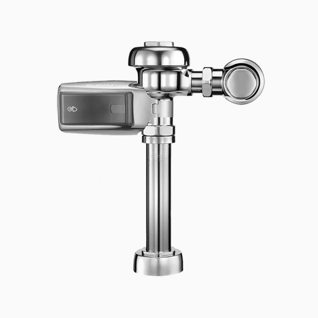 SLOAN 3780030 111 1.6 DFB SMOOTH 1.6 GPF TOP SPUD SINGLE FLUSH EXPOSED SENSOR WATER CLOSET FLUSHOMETER WITH DUAL-FILTERED FIXED BYPASS DIAPHRAGM - POLISHED CHROME