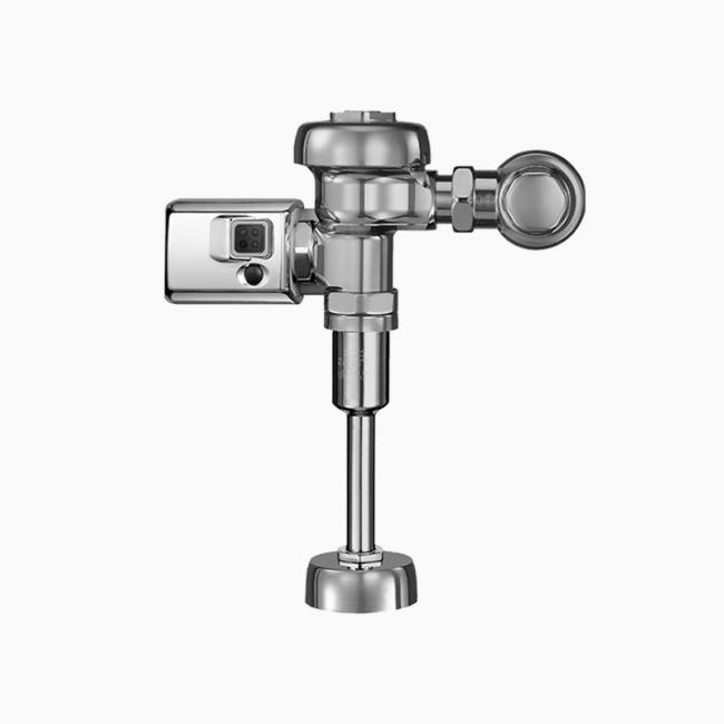 SLOAN 3782670 186-0.25 DBP SMO M 0.25 GPF TOP SPUD SINGLE FLUSH EXPOSED SENSOR URINAL FLUSHOMETER WITH DUAL-FILTERED BYPASS AND ELECTRICAL OVERRIDE - POLISHED CHROME