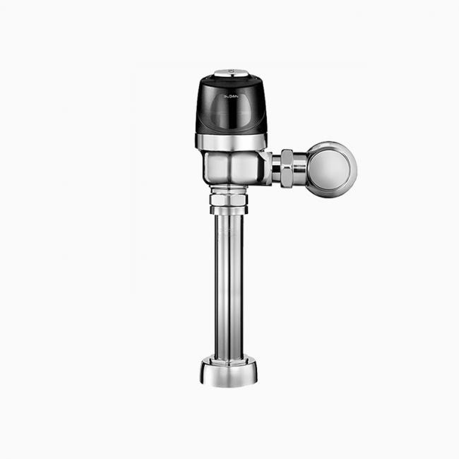 SLOAN 3790016 8110 DFB 3.5 GPF TOP SPUD SINGLE FLUSH EXPOSED SENSOR WATER CLOSET FLUSHOMETER WITH DUAL-FILTERED FIXED BYPASS DIAPHRAGM AND ELECTRICAL OVERRIDE - POLISHED CHROME