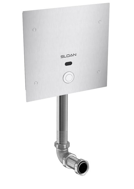 SLOAN 3451638 ROYAL 152-1.6 15 3/4 LDIM ESS 1.6 GPF REAR SPUD SINGLE FLUSH CONCEALED SENSOR WATER CLOSET FLUSHOMETER WITH ELECTRICAL OVERRIDE - ROUGH BRASS