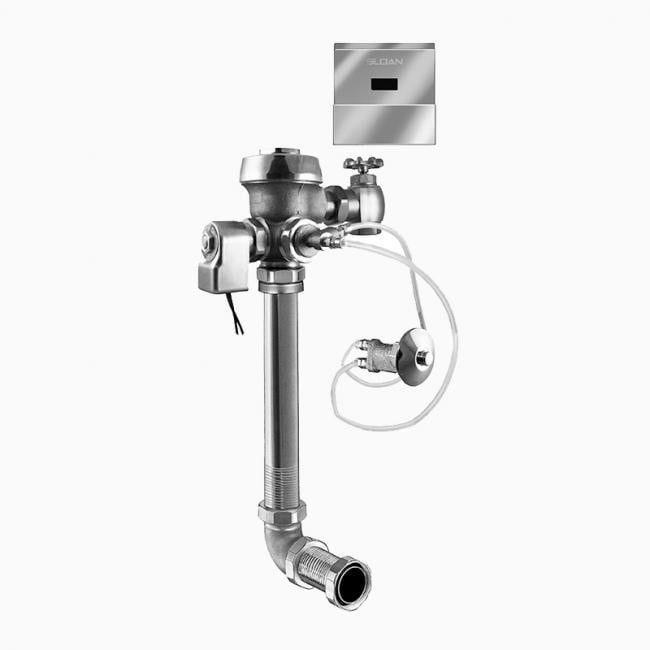 SLOAN 3451666 ROYAL 152-1.28 2-10 3/4 LDIM ESS TMO 1.28 GPF REAR SPUD SINGLE FLUSH CONCEALED SENSOR WATER CLOSET FLUSHOMETER WITH TRUE MECHANICAL OVERRIDE - ROUGH BRASS