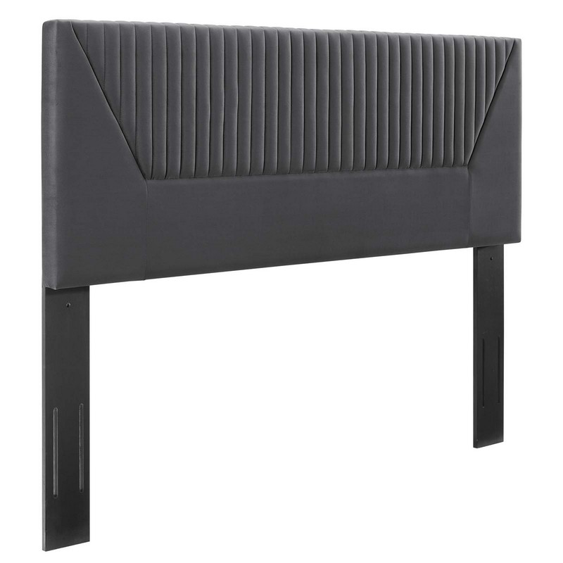 MODWAY MOD-6669 PATIENCE 78 1/2 INCH CHANNEL TUFTED PERFORMANCE VELVET KING/CALIFORNIA KING HEADBOARD