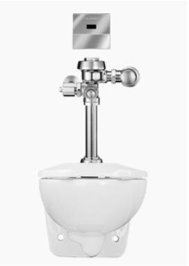 SLOAN 24531304 WETS2453.1304 WETS-2453.1304 WALL HUNG TOILET WITH ROYAL OPTIMA 111-1.6 ESS TMO FLUSHOMETER
