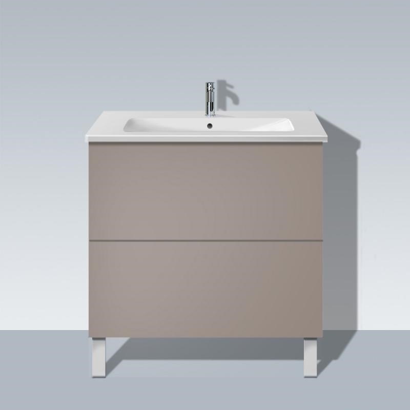 DURAVIT LC6626 L-CUBE 32-1/4 X 19 INCH VANITY UNIT FLOOR STANDING, WITH TWO PULL-OUT COMPARTMENTS