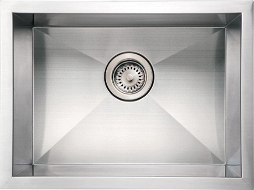 WHITEHAUS WHNCM2015 20 INCH NOAH'S COLLECTION COMMERCIAL SINGLE BOWL UNDERMOUNT SINK