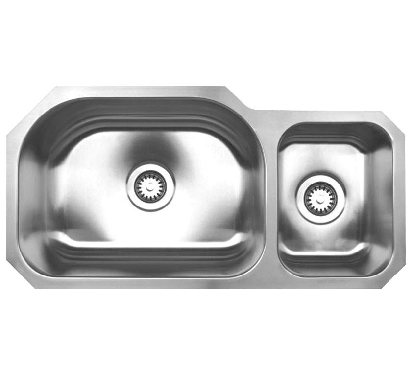 WHITEHAUS WHNDBU3317 32 3/4 INCH NOAH'S COLLECTION DOUBLE BOWL UNDERMOUNT SINK