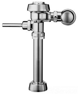 SLOAN 3010217 ROYAL 113 H O W/F31AA SINGLE FLUSH EXPOSED MANUAL WATER CLOSET FLUSHOMETER, 3.5 GPF, 1 INCH OFFSET, 1 INCH IPS INLET, 1 1/2 INCH SPUD, POLISHED CHROME