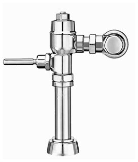 SLOAN 3140012 NAVAL 111 SINGLE FLUSH EXPOSED SENSOR WATER CLOSET FLUSHOMETER, BATTERY, 1.6 GPF, 1 INCH IPS INLET, 1 1/2 INCH SPUD, 15 TO 100 PSI, POLISHED CHROME, DOMESTIC
