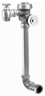 SLOAN 3911602 ROYAL 152-1.6 9 3/4 LDIM V500AA 27 1/2 INCH SINGLE FLUSH CONCEALED MANUAL WATER CLOSET FLUSHOMETER, 1.6 GPF, 1 INCH IPS INLET, 1 1/2 INCH SPUD, ROUGH BRASS