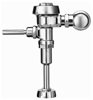 SLOAN 3912709 ROYAL 186-1 PVDPB W/1 INCH STOP SINGLE FLUSH EXPOSED MANUAL URINAL FLUSHOMETER, 1 GPF, 3/4 INCH IPS INLET, 3/4 INCH SPUD, POLISHED BRASS