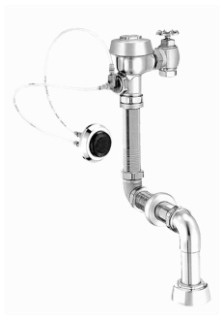SLOAN 3916915 ROYAL 953-1.6 2-10 3/4 LDIM W/HY79A AND WB1A SINGLE FLUSH CONCEALED MANUAL WATER CLOSET FLUSHOMETER, 1.6 GPF, ROUGH BRASS