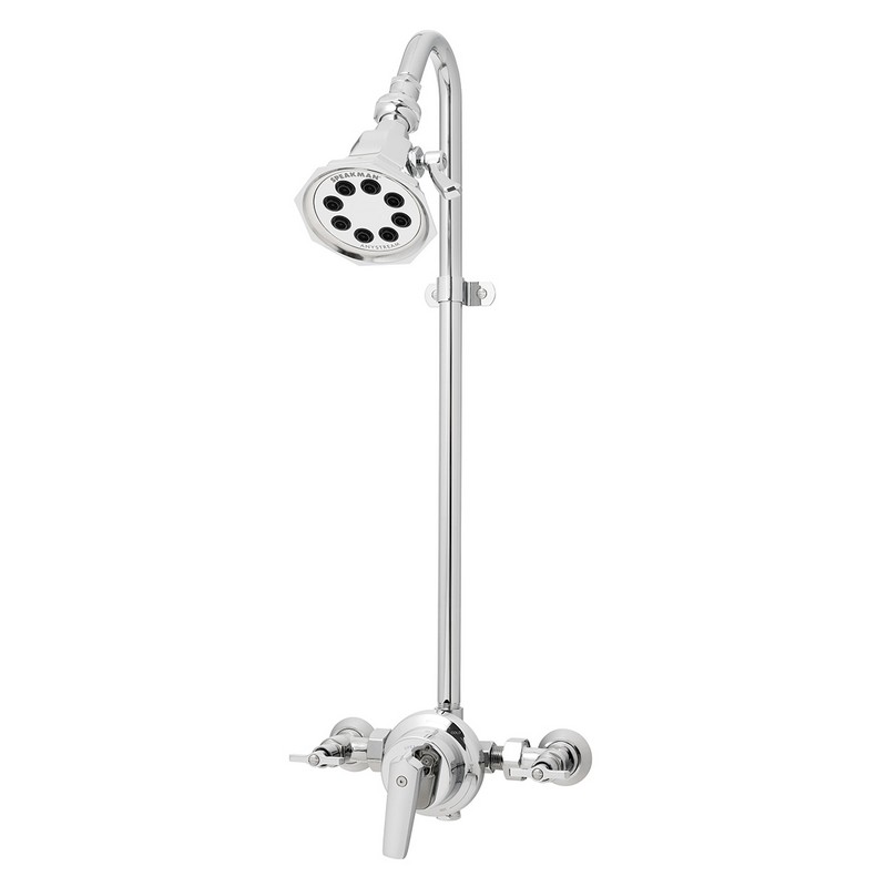SPEAKMAN S-1495-3019 SENTINEL MARK II 10 3/8 INCH EXPOSED SHOWER SYSTEM WITH VINTAGE SHOWER HEAD