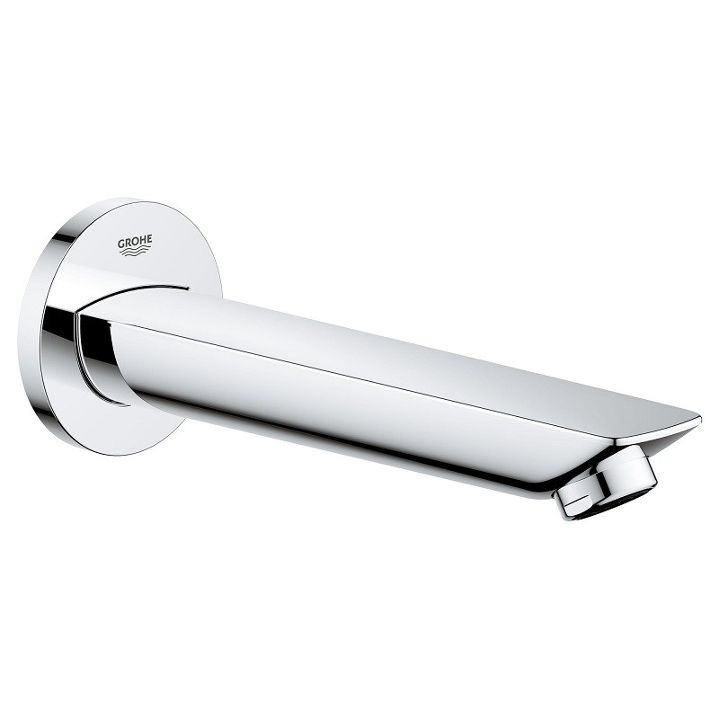 GROHE 13286001 BAULOOP 6 3/4 INCH WALL MOUNT TUB SPOUT - CHROME
