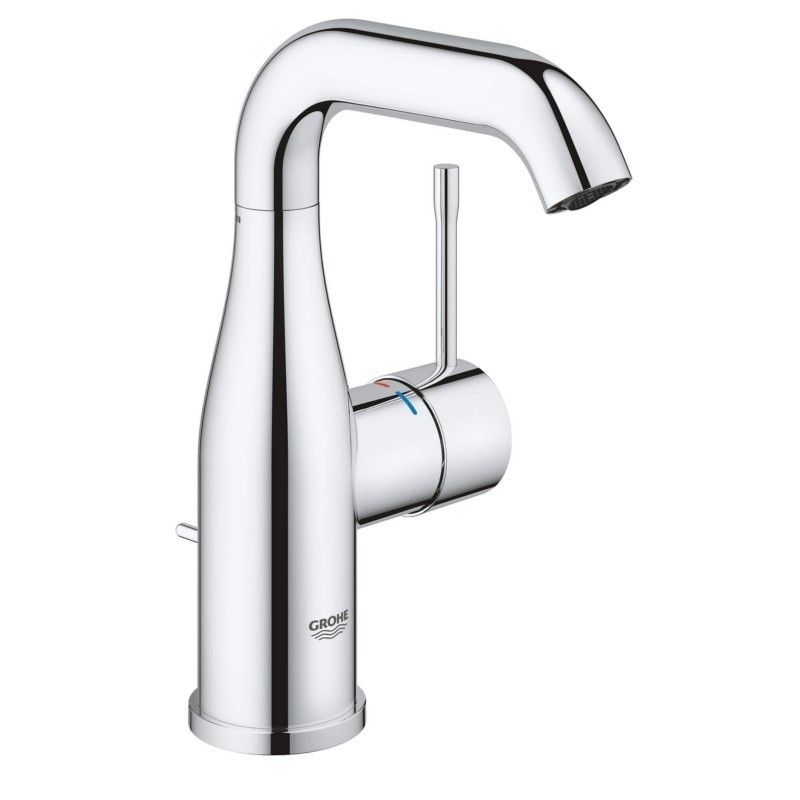 GROHE 23485A ESSENCE NEW 7 5/8 INCH DECK MOUNT SINGLE HOLE AND SINGLE HANDLE BATHROOM FAUCET