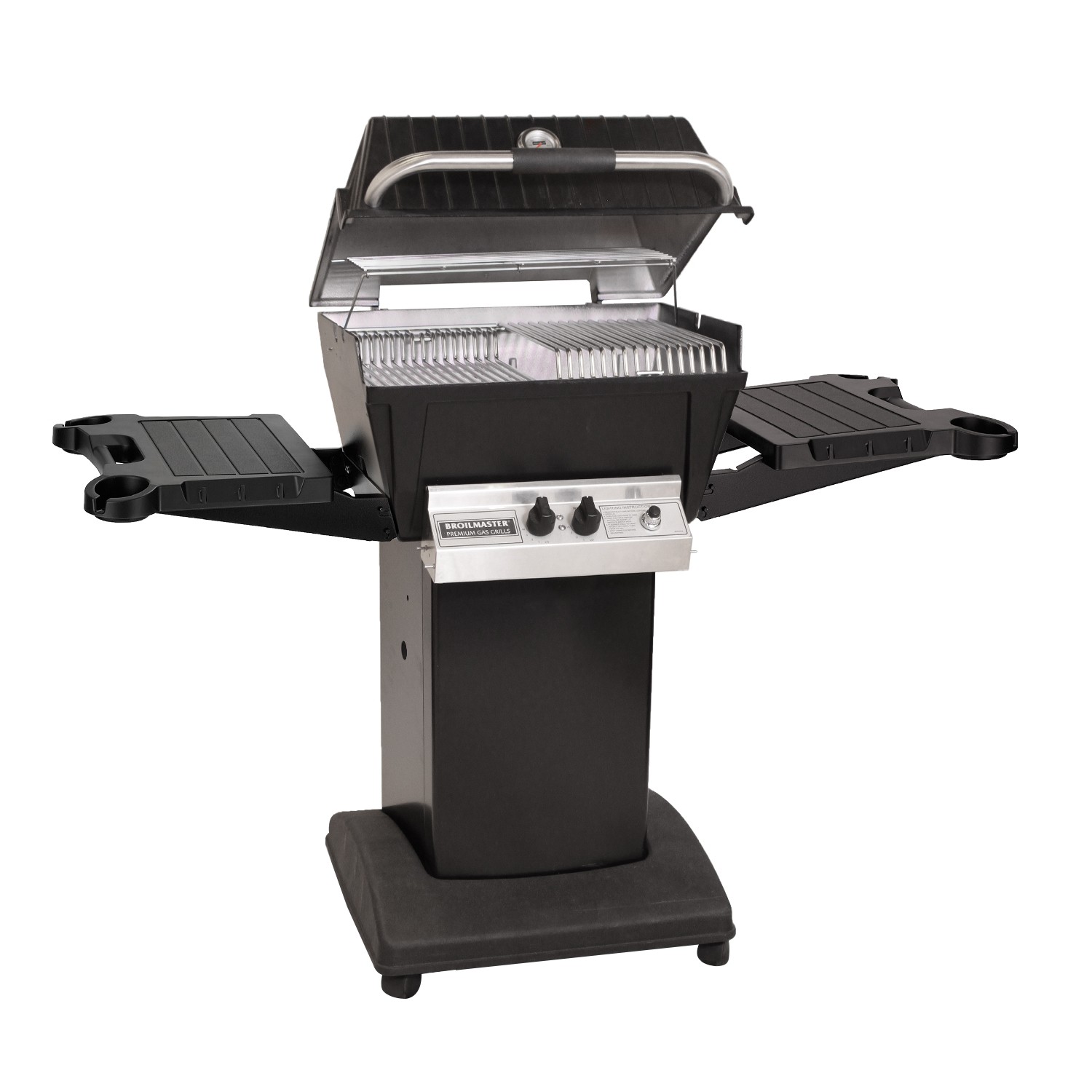 BROILMASTER P4XF PREMIUM SERIES PROPANE GAS GRILL WITH FLARE BUSTER FLAVOR ENHANCERS - BLACK