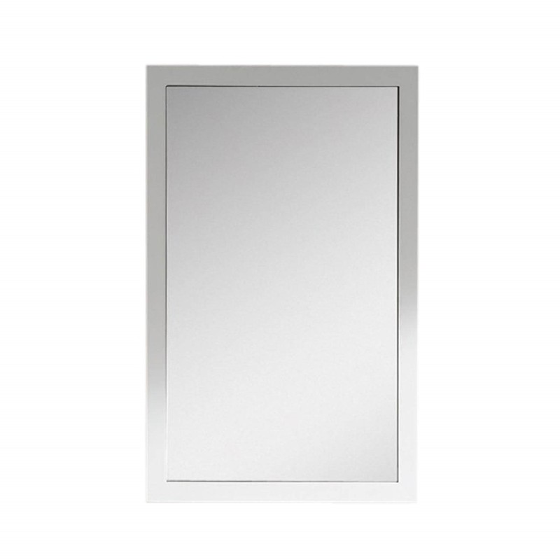 FINE FIXTURES MR22WH IRONWOOD 21 5/8 INCH X 33 1/2 INCH WALL MOUNT RECTANGULAR MIRROR - WHITE
