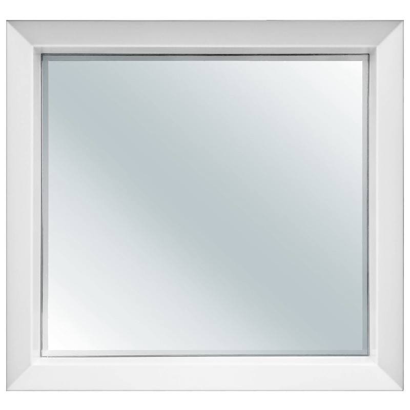 FINE FIXTURES MXM30WH MAXI 29 1/2 INCH X 25 5/8 INCH WALL MOUNT SQUARE MIRROR - WHITE