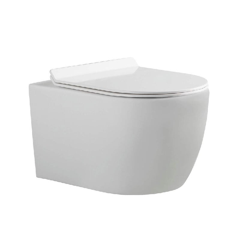 FINE FIXTURES WT20RM DAKOTA WALL MOUNT ELONGATED TOILET BOWL ONLY - WHITE