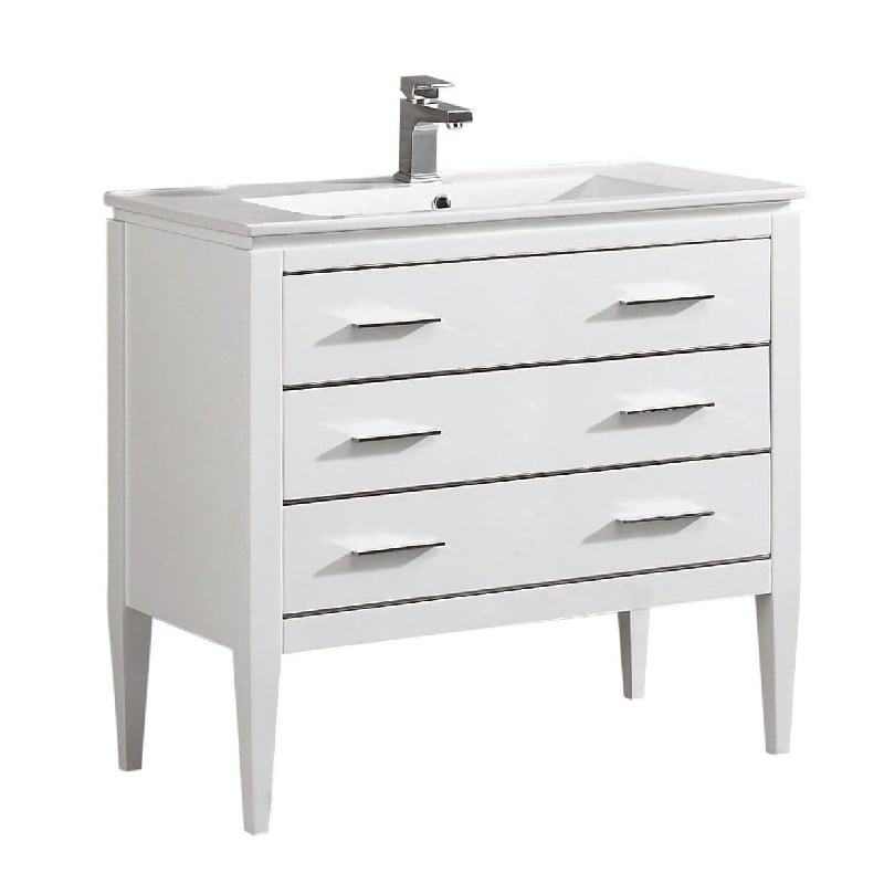 FINE FIXTURES IR36 IRONWOOD 35 3/8 INCH FREESTANDING SINGLE BATH VANITY