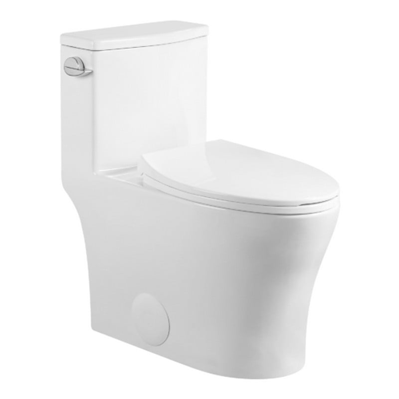 FINE FIXTURES MOTB16W ONE PIECE DUAL FLUSH ELONGATED TOILET - WHITE