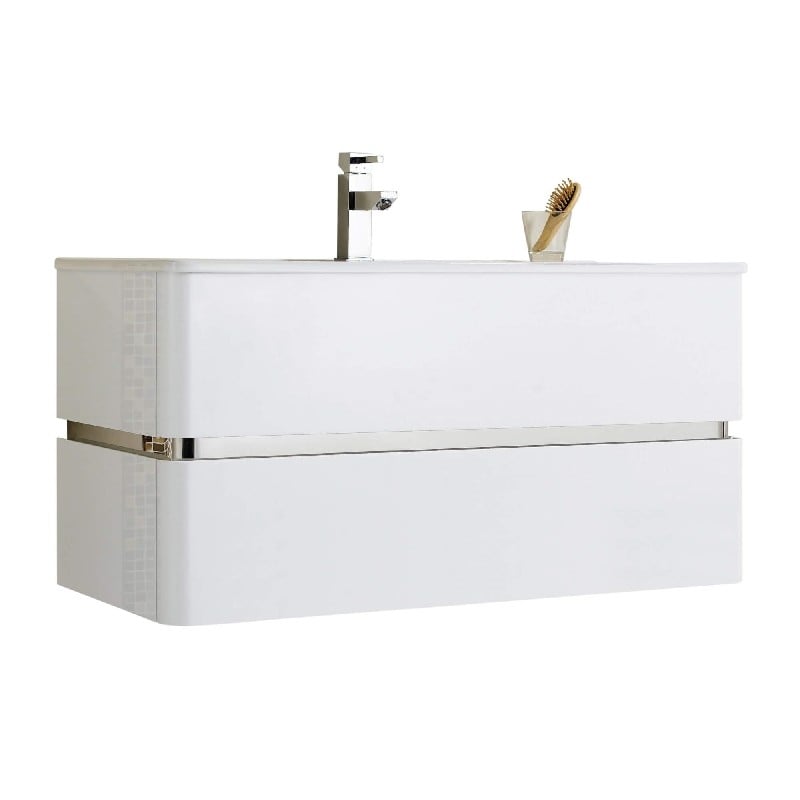 FINE FIXTURES SU40 SUNDANCE 39 1/4 INCH WALL MOUNT SINGLE BATH VANITY