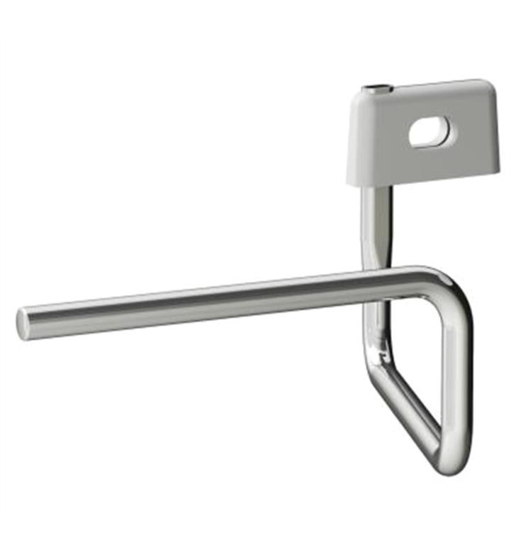 LAUFEN H3812810040001 VAL 7 1/8 INCH WALL MOUNT TOWEL HOLDER FOR HAND WASHBASIN WITH RIGHT HINGES - CHROME