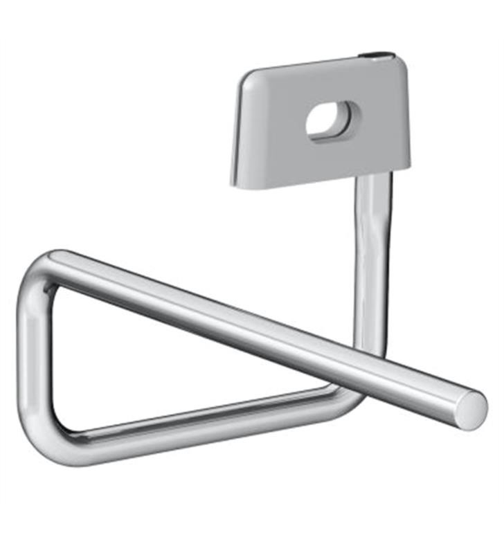 LAUFEN H3812820040001 VAL 6 1/8 INCH WALL MOUNT TOWEL HOLDER FOR WASHBASIN - CHROME