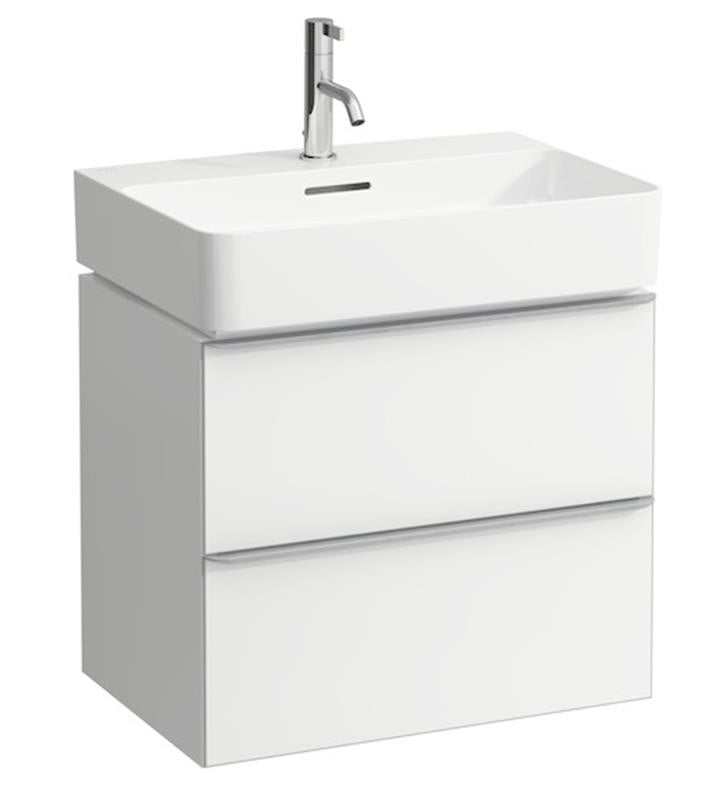 LAUFEN H4101421601 SPACE 23 1/8 INCH WALL MOUNT SINGLE SINK BATHROOM VANITY BASE