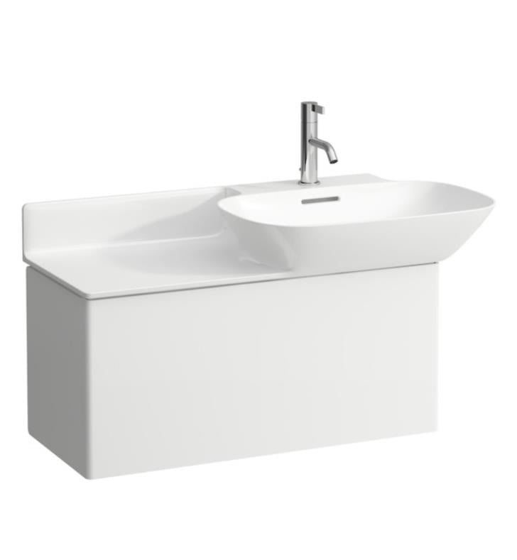 LAUFEN H4254010301 INO 30 3/8 INCH WALL MOUNT SINGLE SINK BATHROOM VANITY BASE WITH ONE DRAWER