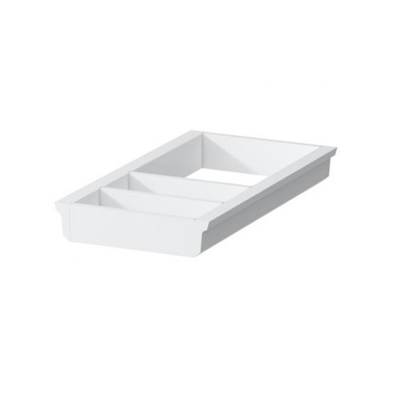 LAUFEN H4954031606311 SPACE 7 7/8 INCH DRAWER ORGANIZER SMALL FOR SHELF RACK AND TROLLEYS - WHITE