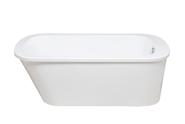 AMERICH AB6634T ABIGAYLE 66 INCH X 34 INCH TWO PIECE FREESTANDING SOAKER BATHTUB WITH INTEGRAL WASTE AND OVERFLOW