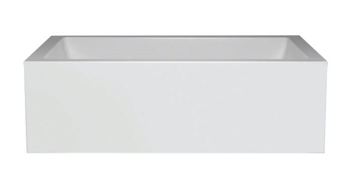 AMERICH AS6636T ASRA 66 INCH FREESTANDING RECTANGULAR SOAKER BATHTUB WITH INTEGRAL WASTE AND OVERFLOW