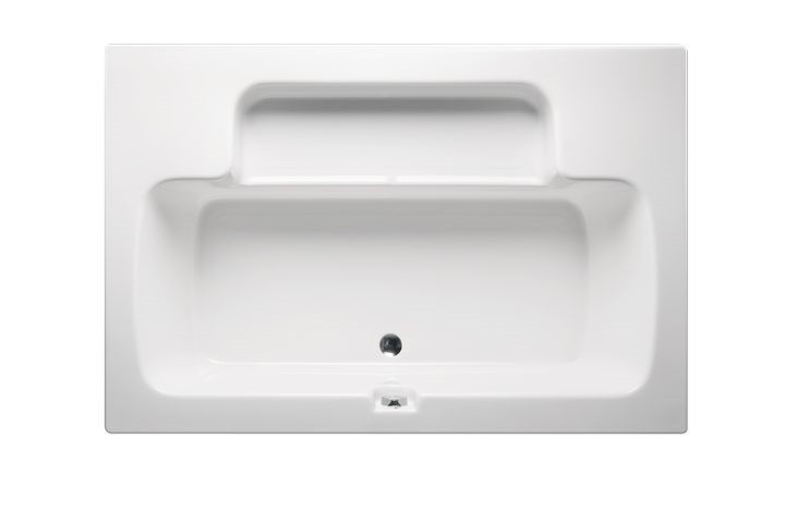 AMERICH BH7147BA5 BAHIA 71 INCH RECTANGULAR BUILDER SERIES AND AIRBATH V COMBO BATHTUB WITH MOLDED-IN SEAT