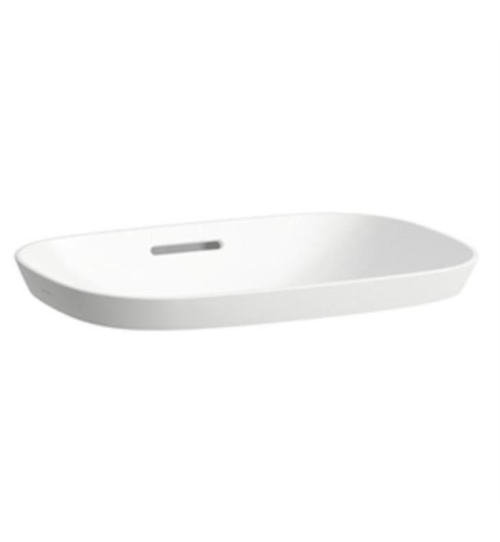 LAUFEN H817302 INO 19 5/8 INCH DROP-IN RECTANGULAR BATHROOM SINK WITH/WITHOUT OVERFLOW