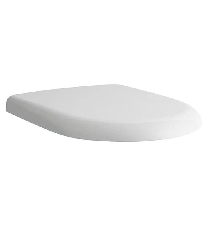 LAUFEN H8939580000001 PRO 14 3/4 INCH UNIVERSAL ROUND SOFT CLOSED TOILET SEAT WITH COVER - WHITE