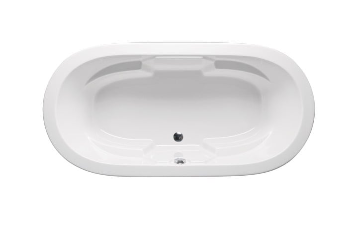 AMERICH BR6644-24LA5 BRISA II 66 INCH OVAL LUXURY SERIES AND AIRBATH V COMBO BATHTUB WITH INTEGRAL ARM RESTS