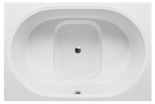 AMERICH BV6040BA2 BEVERLY 60 INCH JAPANESE INSPIRED BUILDER SERIES AND AIRBATH II COMBO BATHTUB WITH BUILD-IN MOLDED SEAT