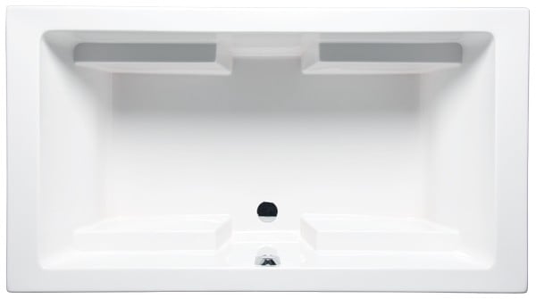 AMERICH LA6632TA5 LANA 66 INCH X 32 INCH RECTANGULAR AIRBATH V BATHTUB WITH INTEGRAL ARM RESTS