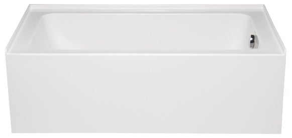 AMERICH KN6030ADABR KENT ADA 60 INCH X 30 INCH RECTANGULAR ALCOVE RIGHT HAND BUILDER SERIES TUB WITH AN INTEGRAL APRON AND MOLDED TILE FLANGE