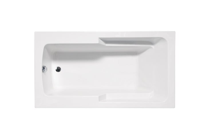 AMERICH MA6632PA2 MADISON 66 INCH X 32 INCH RECTANGULAR END DRAIN PLATINUM SERIES AND AIRBATH II COMBO BATHTUB WITH INTEGRAL ARM RESTS