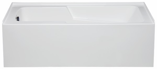 AMERICH MT6030ADABL MATTY 60 INCH X 30 INCH RECTANGULAR ADA ALCOVE LEFT HAND BUILDER SERIES BATHTUB WITH AN INTEGRAL APRON AND MOLDED TILE FLANGE