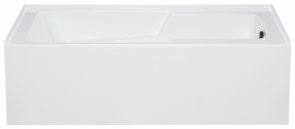 AMERICH MT6030ADABRA2 MATTY 60 INCH X 30 INCH RECTANGULAR ADA ALCOVE RIGHT HAND BUILDER SERIES AND AIRBATH II COMBO BATHTUB WITH AN INTEGRAL APRON AND MOLDED TILE FLANGE