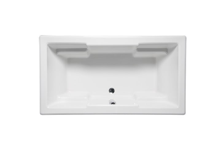 AMERICH QU6636LA2 QUANTUM 66 INCH X 36 INCH RECTANGULAR LUXURY SERIES AND AIRBATH II COMBO BATHTUB WITH INTEGRAL ARM RESTS