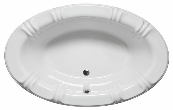 AMERICH SP6642BA2 SANDPIPER 66 INCH OVAL BUILDER SERIES AND AIRBATH II COMBO BATHTUB WITH A TIERED TUB DECK