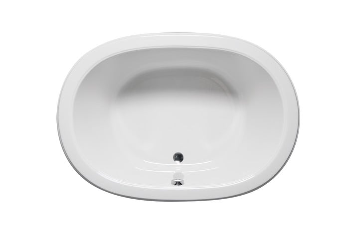 AMERICH SF6042L SOL 60 INCH OVAL LUXURY SERIES BATHTUB WITH A FLAT DECK